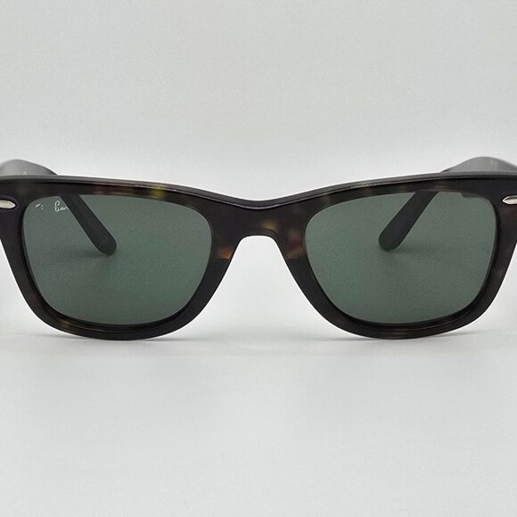 Ray-Ban RB2140 902 Wayfarer Tortoise Frame G-15 Green Glass Lens Sunglasses 50mm - Picture 2 of 13